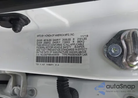 2019 Acura Tlx Tech Pkg from USA, damaged, VIN 19UUB2F48KA008556
